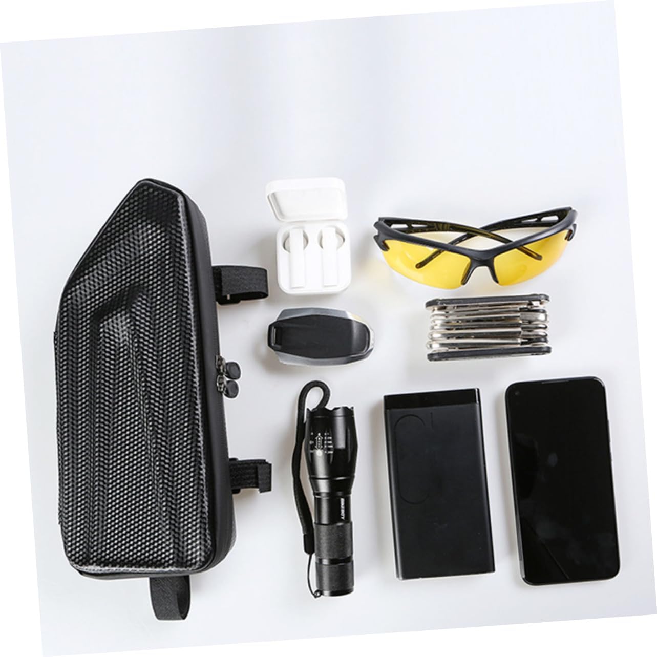 Mipcase 2pcs Top Tube Bag for Bike Road Bike Bag Tube Storage Key Holder Id Wallet Money Pouch Cycling Pack Easy Install Material