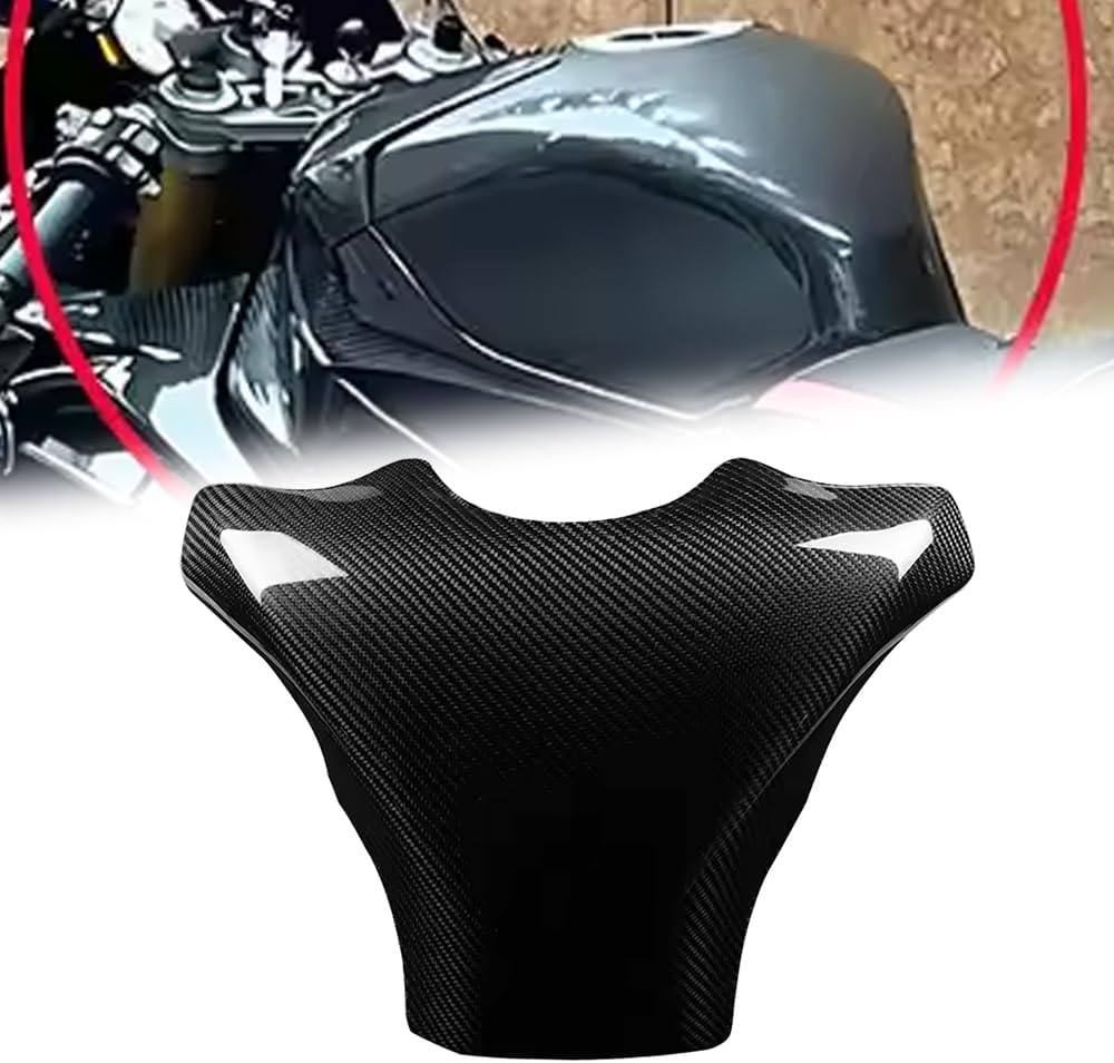 Real Carbon Fiber Gas Fuel Tank Cover Motorcycle Protective Shell Compatible with S1000RR 2008-2018