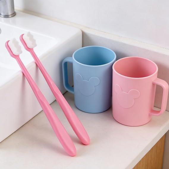 Soft Bristle Toothbrush,8 Pcs Micro Nano Manual Toothbrushes,Soft Comfortable Manual Tooth Brush for Sensitive Teeth & Gums for Fragile Gums Adult Children(Black,White,Pink,Green)