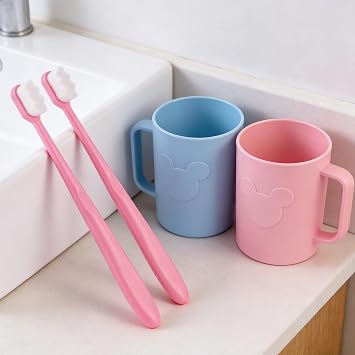 Soft Bristle Toothbrush,8 Pcs Micro Nano Manual Toothbrushes,Soft Comfortable Manual Tooth Brush for Sensitive Teeth & Gums for Fragile Gums Adult Children(Black,White,Pink,Green)