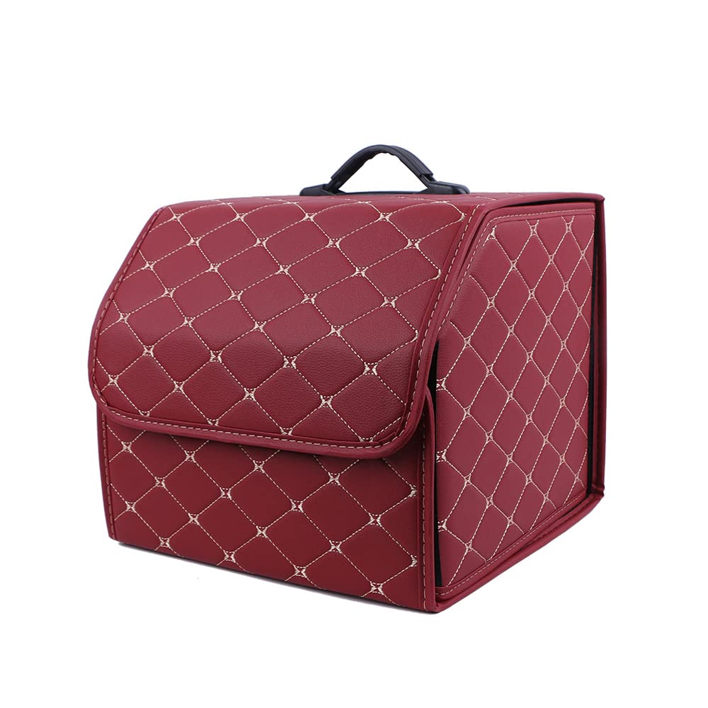 Coche Bolsas Para Maletero Del Organizadores De Baúles para Bingley Mulsanne Continental flying Bentayga Continental GT Plegable Bolsas Para Maletero Del Coche Accesorios Para Coche, wine red M