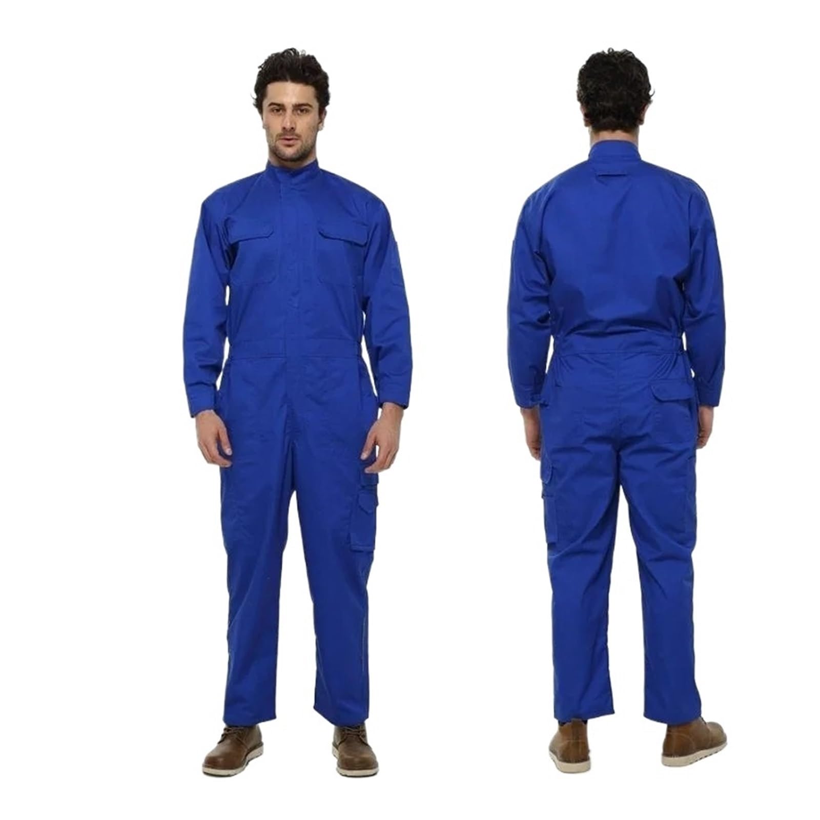 Tuta da Lavoro Uomo Tute da lavoro for uomo for riparatore di verniciatura Abbigliamento Taglie forti protettive Uniformi sicurezza(Blue,L)