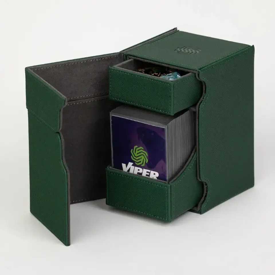 Deck Box Torre 100+ Para Card Game Premium Viper (Verde)