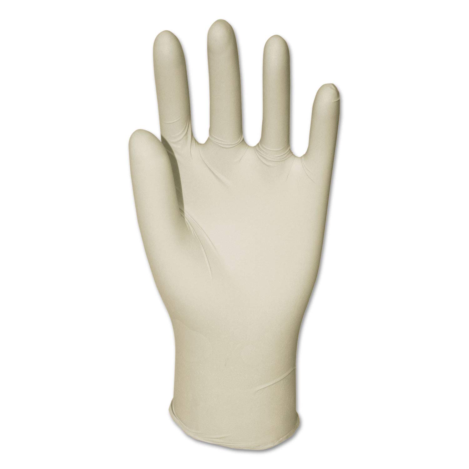 Boardwalk BWK345MCT General-Purpose Latex Glove, Medium, Powder-Free, 4.4 mil, Natural (Pack of 1000)
