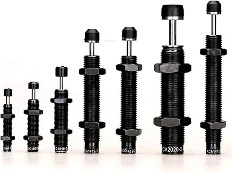 ele ELEOPTION Steel Adjustable Oil Pressure Buffer 10-40mm Stroke Shock Absorber, Adjustable Hydraulic Buffer Oil Buffer Can Reduce Noise and Shakes AD2016-5