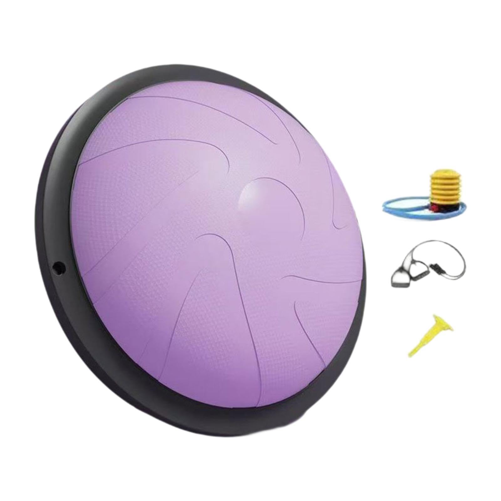 CALANDIS Half Balance Ball Trainer Yoga Ball Pilates Cushion for Work Fitness Pilates Violet | Exercise Balls | Fitness Equipment & Gear | Fitness Running & Yoga | Sporting Goods-picture-31