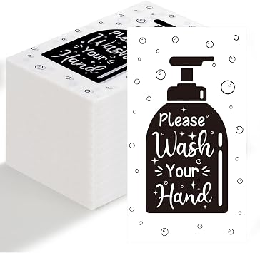 Disposable Hand Towels for Bathroom, 100 PCS Wash Your Hands Paper Napkins, Bathroom Etiquette Napkins Guest Disposable, Paper Towels Napkin for Powder Room Wedding Anniversary Baby Shower, Black