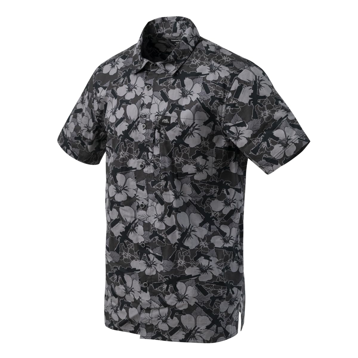 Helikon-Tex Men's Dark Ops Helikon Hawaiian Short Sleeve Shirt Size Xl (Eu) / L (Us)