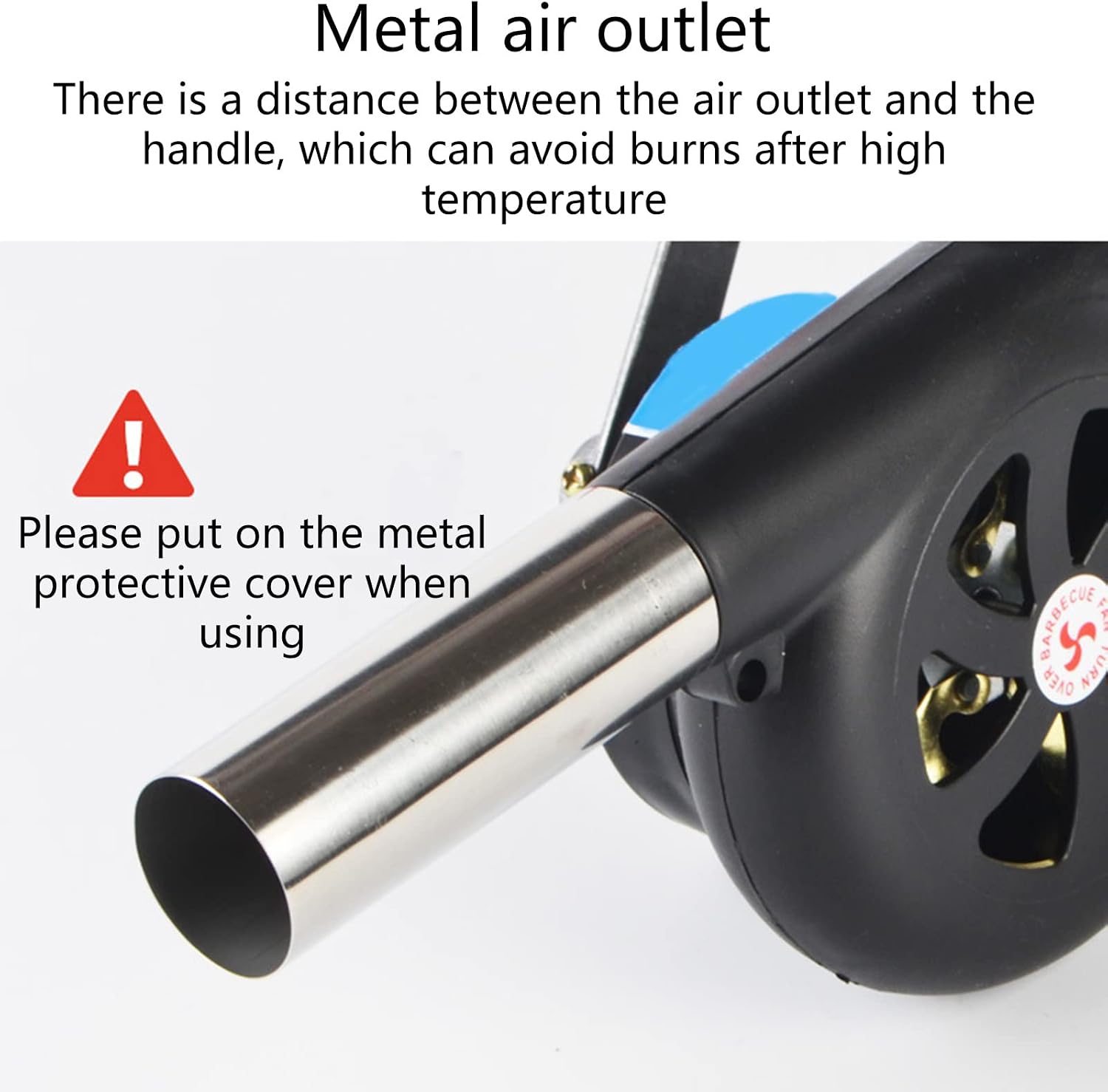 Cooking BBQ Fan Air Blower Hand Crank Fan Air Blower Grill Picnic Camping Cooking Accessories for Barbecue Hand Crank Bbq Barbecue Bellows