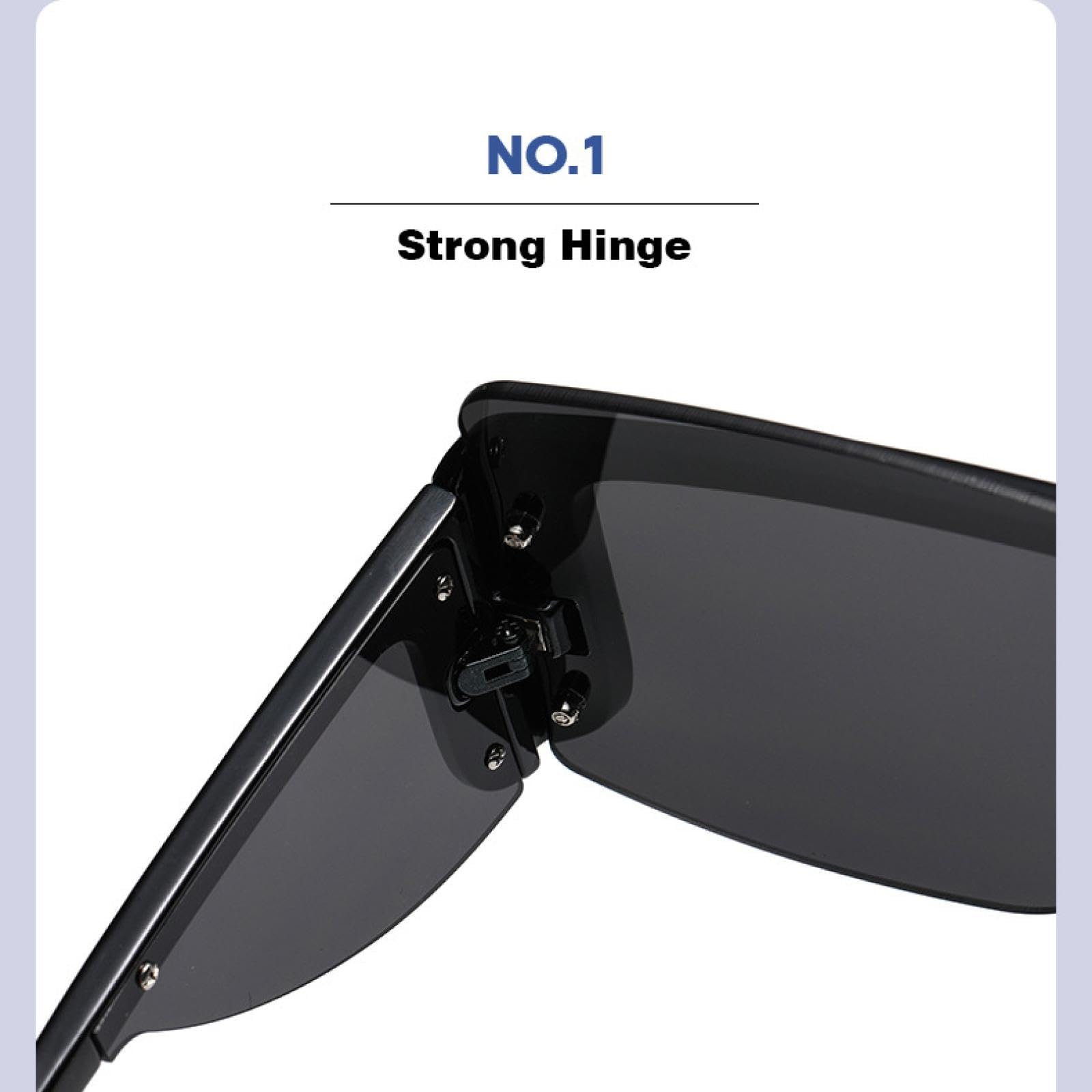 Gafas de sol sin montura para mujer, con remaches metálicos únicos, modernas y sin montura para hombre, con protección UV400