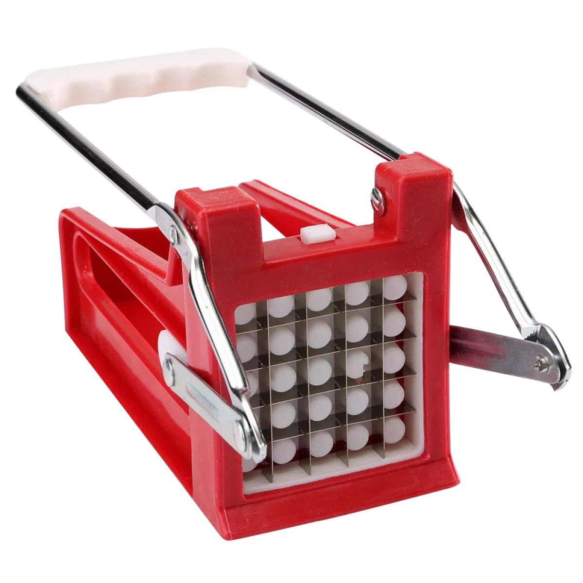 LABRIMP Coupe-Pommes de Terre Outil Pratique Lame Tranchante en Acier Inoxydable Manuel pour Découpe Facile de Légumes pour Recettes Sautées Cuisine