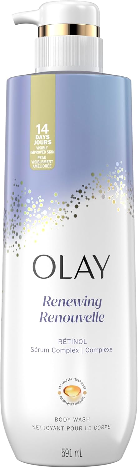 Olay Renewing Body Wash with Retinol Serum Complex, 591 mL, Packaging may Vary