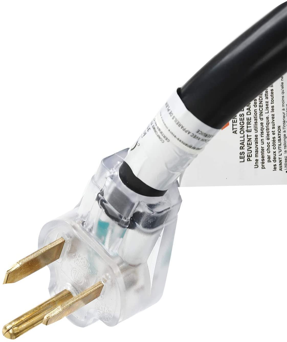 Cable de extensión de soldador de 25 pies, 220 V, 50 AMP, calibre 8, cable de máquina de soldadura industrial NEMA 6-50 con extremo iluminado para MIG TIG