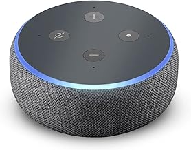 DeinDesign Folie Skin Sticker aus Vinyl-Folie Aufkleber kompatibel mit Amazon Echo Dot 3. Generation Anthrazit grau einfarbig