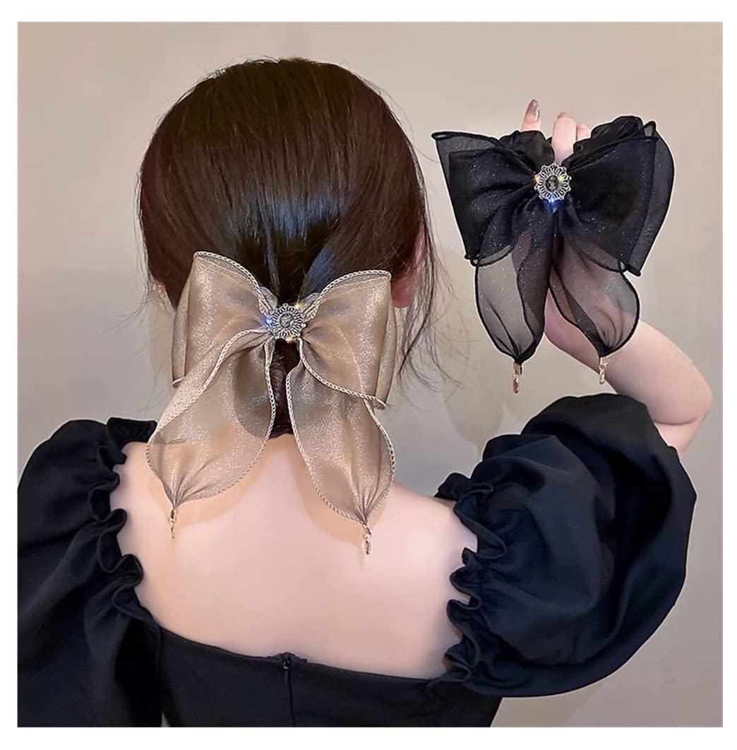 Feste Elastici Capelli 2 Pezzi Anello Per Capelli In Pizzo Con Fiocco In Rete Accessori Per A Cavallo In Corda Per Retrò Decorazione