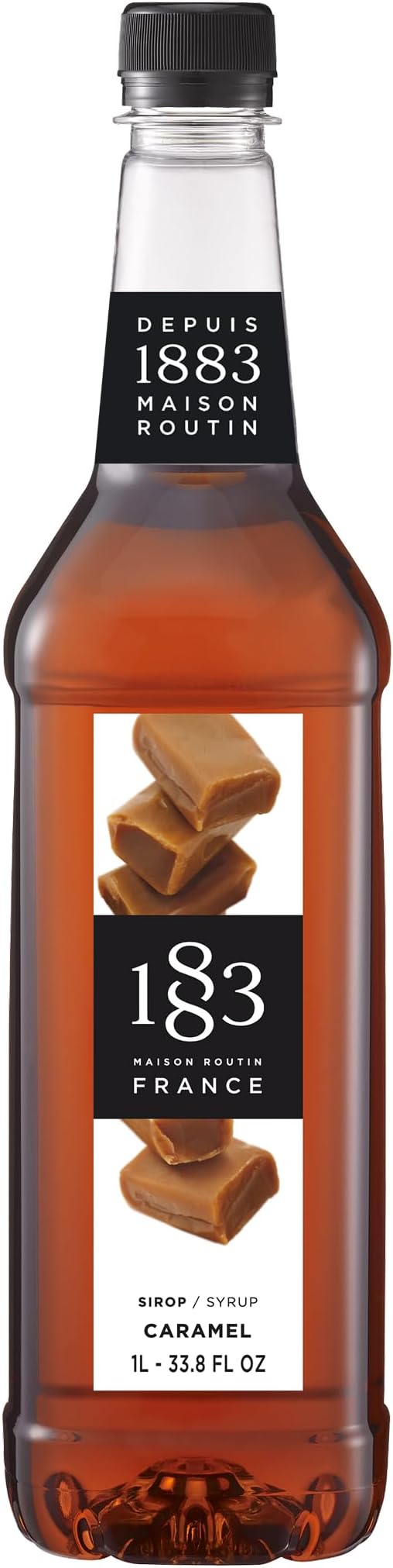 Premium Caramel Syrup for Coffee, Hot Chocolate & Milkshakes - Vegan-Friendly, Allergen-Free, No Preservatives - 1L PET Bottle