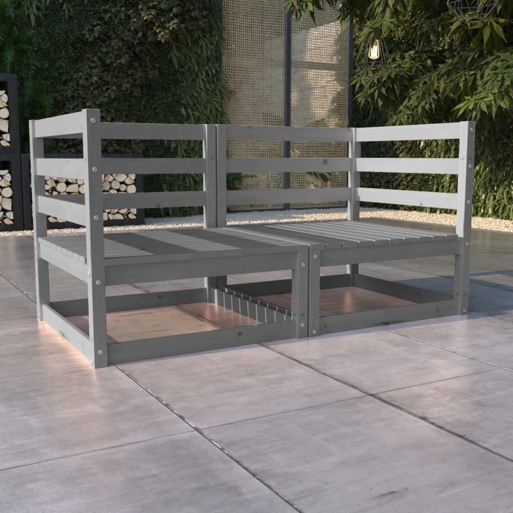 Współczesny design, meble do salonu, ławka ogrodowa, sofa ogrodowa, 2-osobowa sofa ogrodowa z litego drewna sosnowego, odpowiednia do basenu ogrodowego