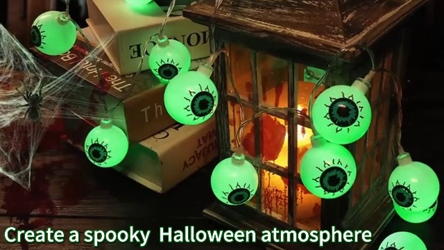 Fanhua-Halloween Pathway Lights, 7.54ft 3 Pack Candle Flame Orange Lights Outdoor With Timer - View #4