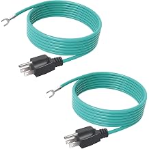 Shielded Ethernet Patch Panel Bond Ground Extension Cord, for NEMA 5-15P