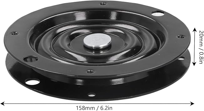 Tyenaza Swivel Chair Parts, Swivel Ball Bearing Plate Replacement Full Bead Seat Swivel Turntable Bearing for Furniture Chairs Bar Chairs 6 Inches
