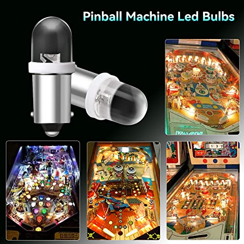 Keiurot PINBALL LIGHTS Ge44 47 756 755 Bulb For Pinball Machine Light Bulb Lamp 1893 1895 1847 Bulb Ba9S Dc 6.3V 6V Led Bulbs Warm White Pack Of 20 thumb #3