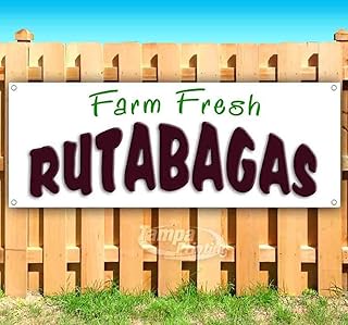 Farm Fresh Rutabagas Banner 13 oz | Non-Fabric | Heavy-Duty Vinyl Single-Sided With Metal Grommets