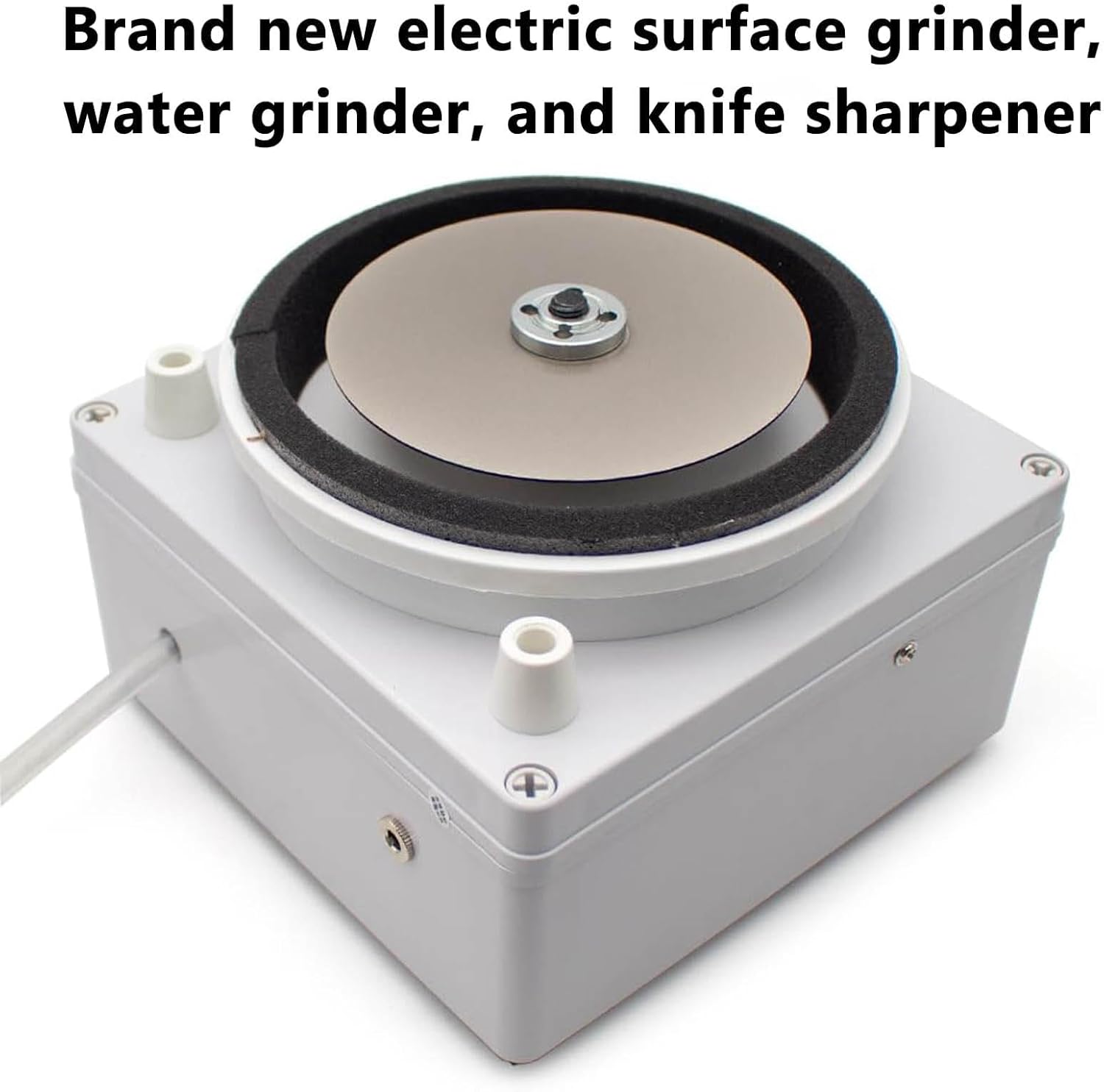 Portable Sharpening Machine, Electric Water Cooled Sharpening Machine, 600-grit Diamond Grinding Wheel, Adjustable Speed 0-4000RPM, for Knives/Gems/Lapidary