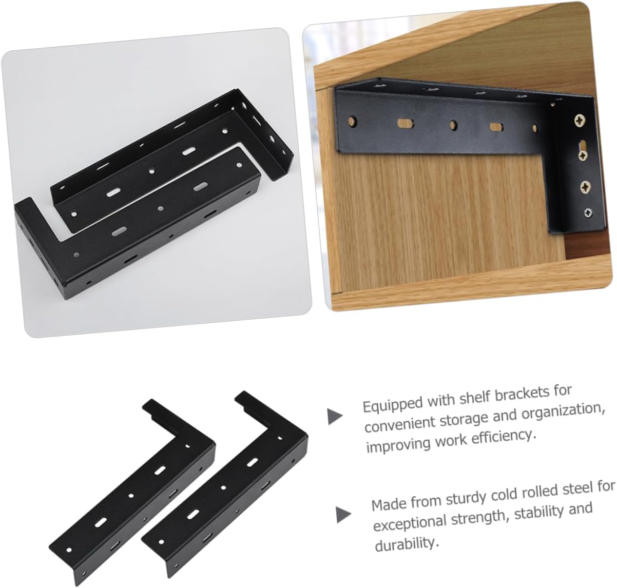 2pcs Metal Cabinet Hanging Tripod mounting Brackets Ledge Wall Hanging Wall Cabinet Splint Heavy Duty Clothes Rack Hanger Shelf Holder Hardware Kitchen Cabinet