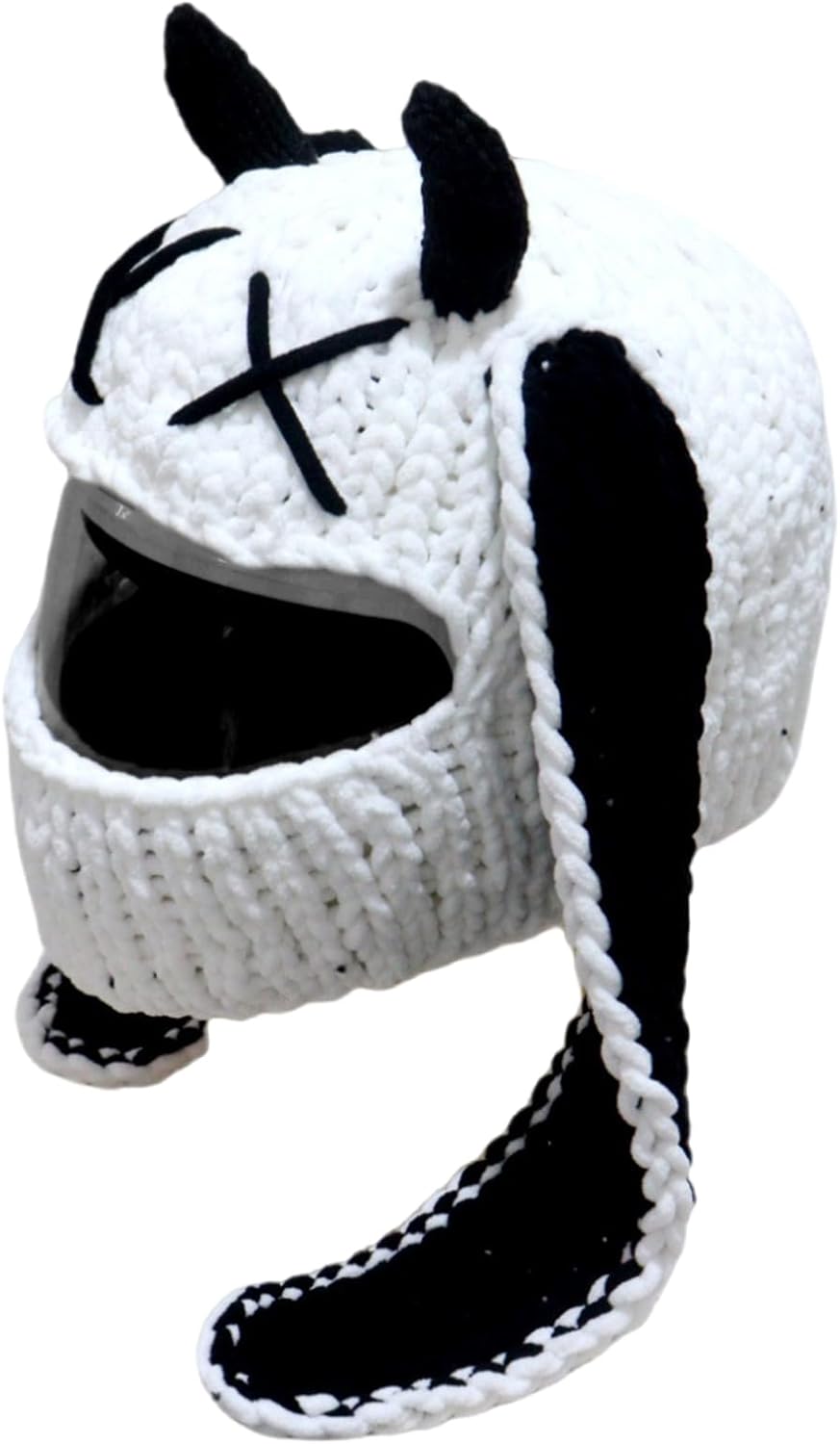 Popular Motorcycle Helmets Covers Funny Rabbits Ear Plush Helmets Full Face Protective Covers for Fun Rides and Gifts