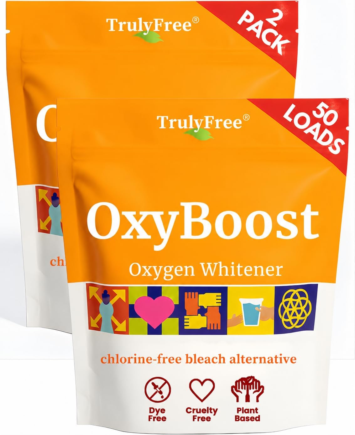OxyBoost Oxygen Whitener Laundry Powder - Pack of 2