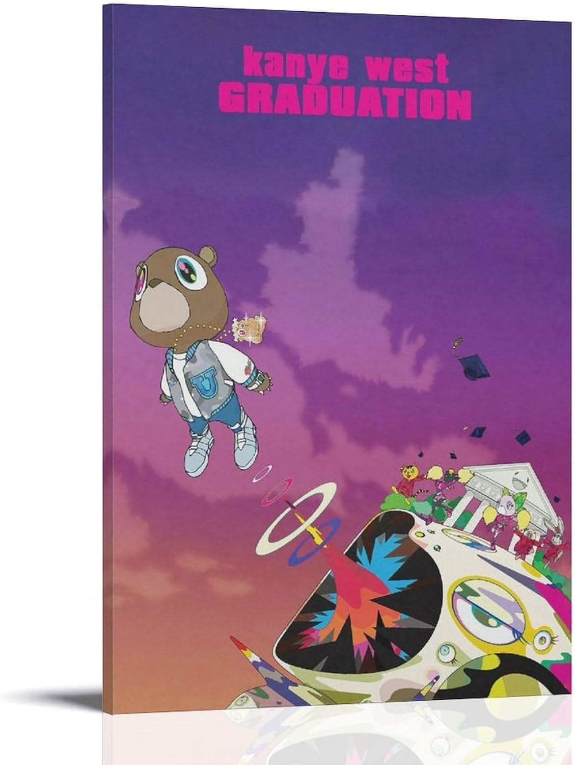 Sponsored Ad – Kanye West Poster Vultures Canvas Poster Yeezus Kanye Poster Graduation Album Cover YE Poster FRAMED and UNFRAMED Poster (STYLE H, 16 X 24 FRAMED)