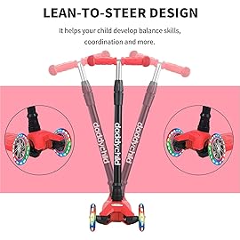 3-Wheel Kids Scooter for Toddlers 3-14, Light Up Wheels, Mini Scooter for Boys & Girls