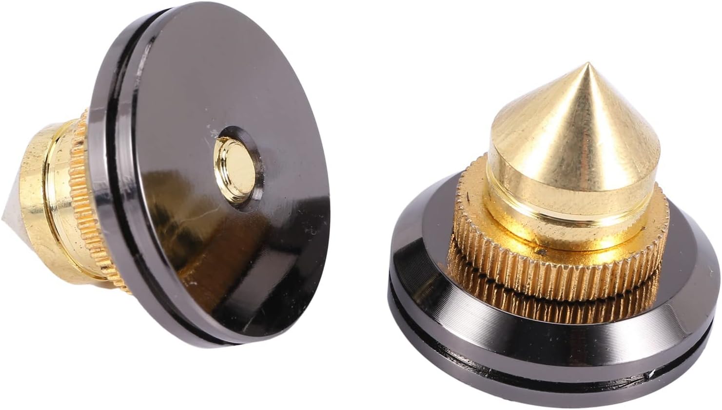 24 Set -Plated Speaker Spikes, Speaker CD Audio Subwoofer Amplifier Turntable Isolation Feet