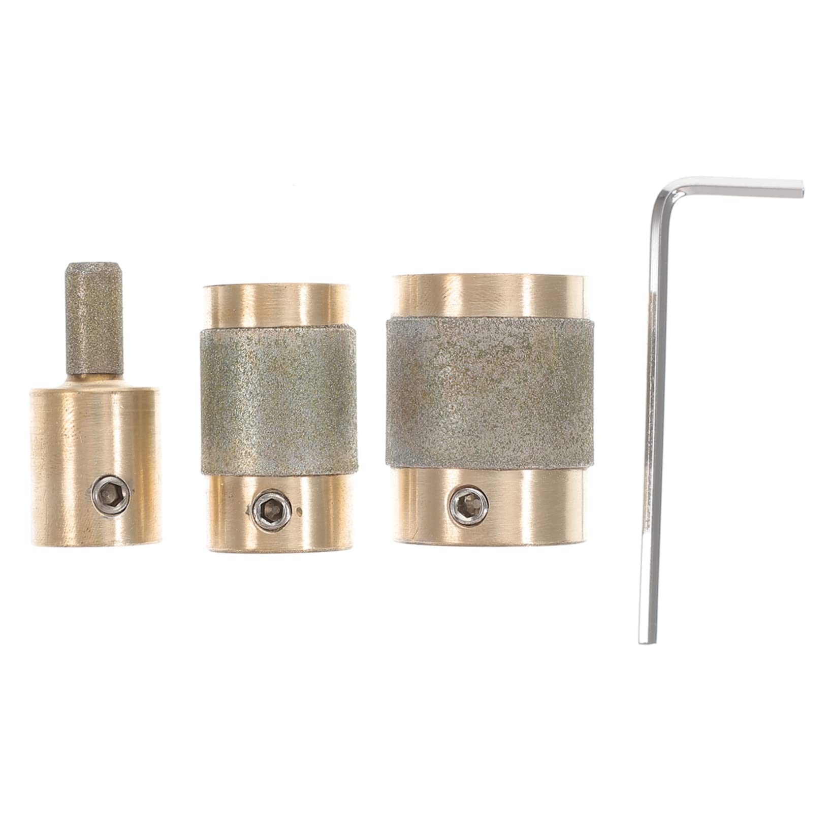 Meules abrasives pour verre à grains durables et broches en laiton anti-vibration