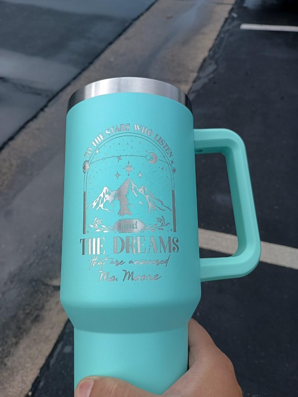 Best Boyfriend in the Galaxy Personalized Tumbler 40 oz Laser Engraved, Insulated Cup with Handle, Lid and Straw, Gifts from Girlfriend, Men, Husband, Gift for Valentine's Day, Anniversary, Birthday