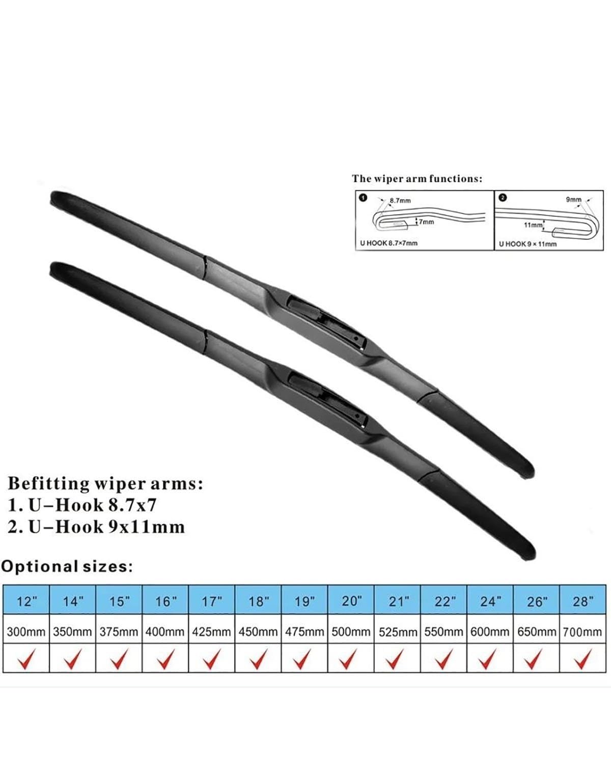 Scheibenwischer Rear Für Hyundai I10 MK2 2013 2014 2015 2016 2017 2018 Auto Vorne Hinten Wischer Scheibenwischer Auto Windschutzscheibe 22 "16"