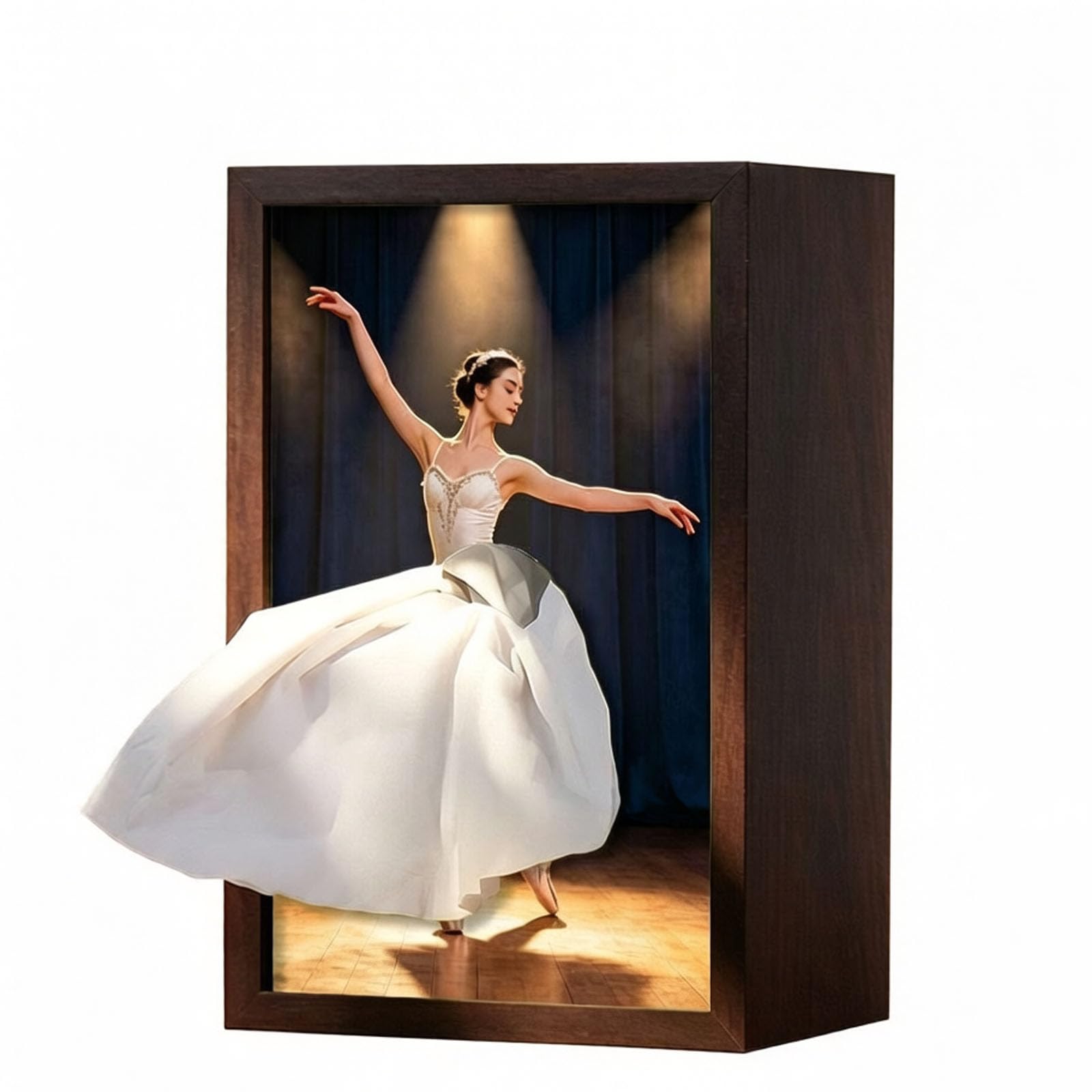 Sbziojhdr Girls C Tissue Box， Ballet Dancer Tissue Box, Vintage Lady Dress Over, Ballerina Wood