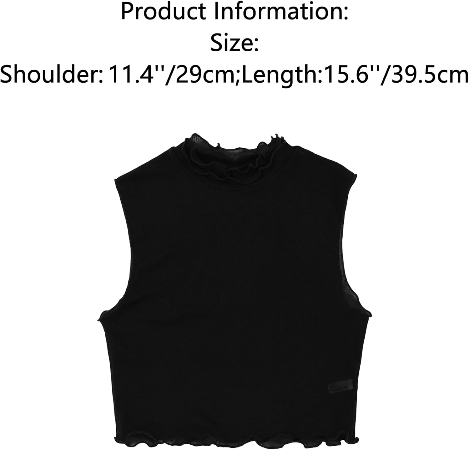 Jugaoge Detachable Turtleneck Dickey Collar For Women Nylon Half Mock Fake Neck Top Under Blouses