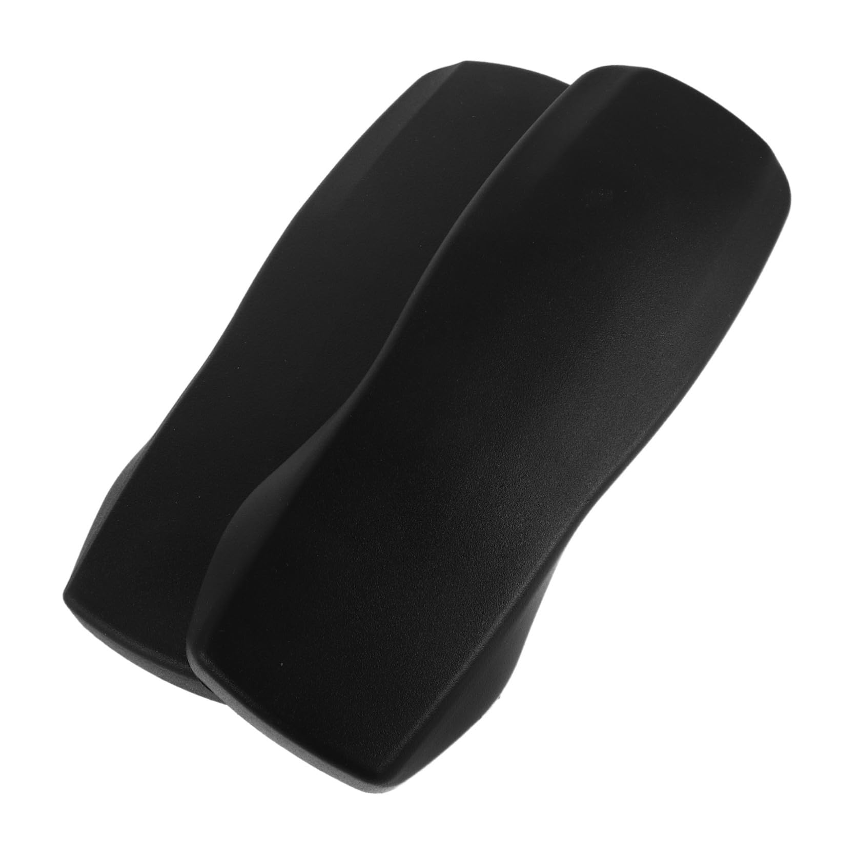 TOYANDONA 2 Piezas Almohadilla para Reposabrazos de Silla de Oficina Reemplazo del Reposabrazos PU Negro 26x9,2x2,5cm Distancia de Montaje 4 para Silla de Oficina