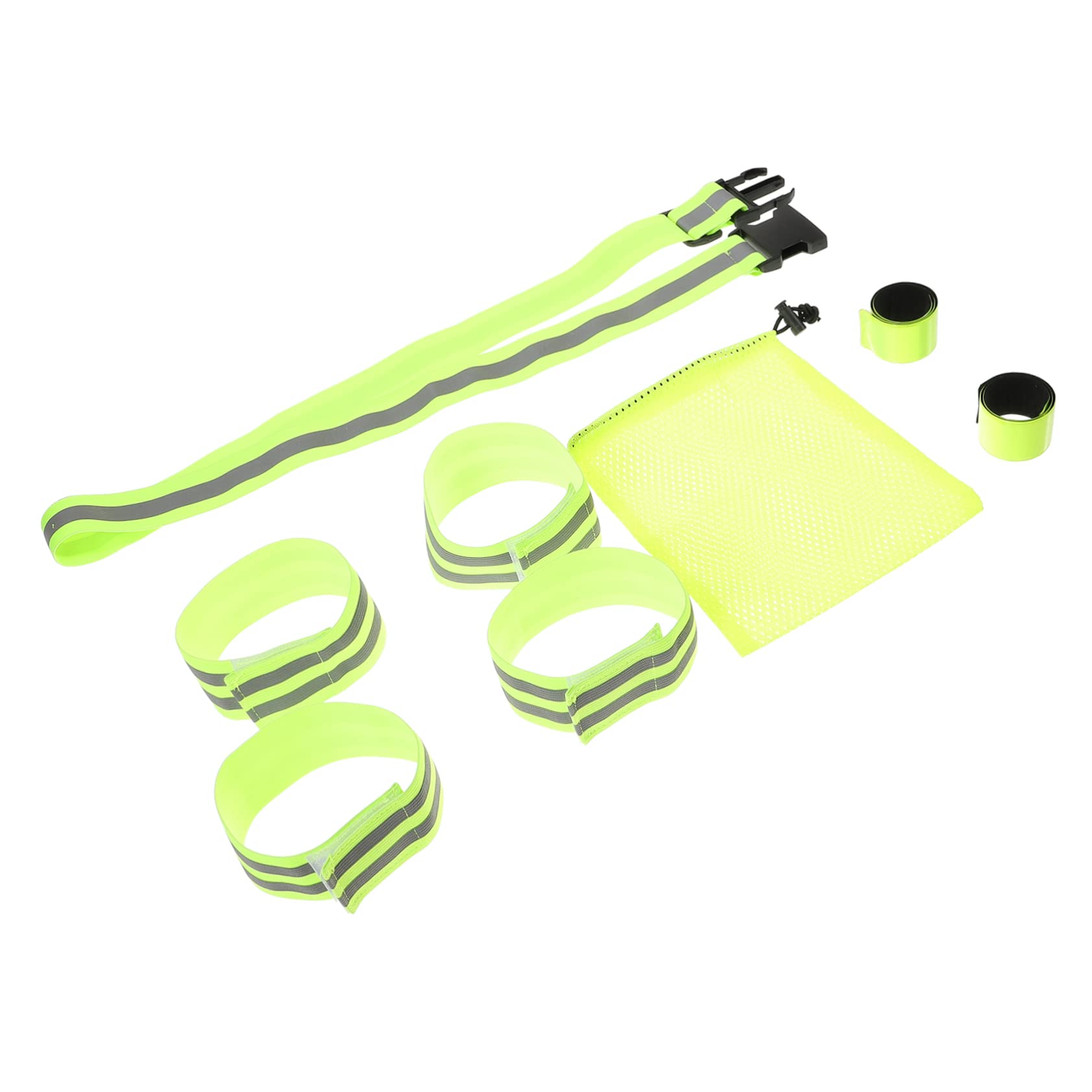 ibasenice Fasce di Sicurezza Riflettenti Fascia da Polso Attrezzatura da Corsa Riflettente Fascia da Braccio per La Corsa Cintura Riflettente A LED Fasce Riflettenti Cintura con