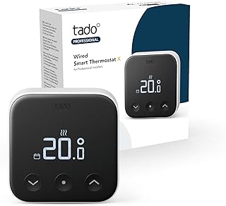 tado Verkabeltes Smartes Thermostat X für Profi, Zusatzprodukt für Fußbodenheizung und Boiler, Steuerung per App und Smart Speaker (Alexa, Siri, Google Assistant)