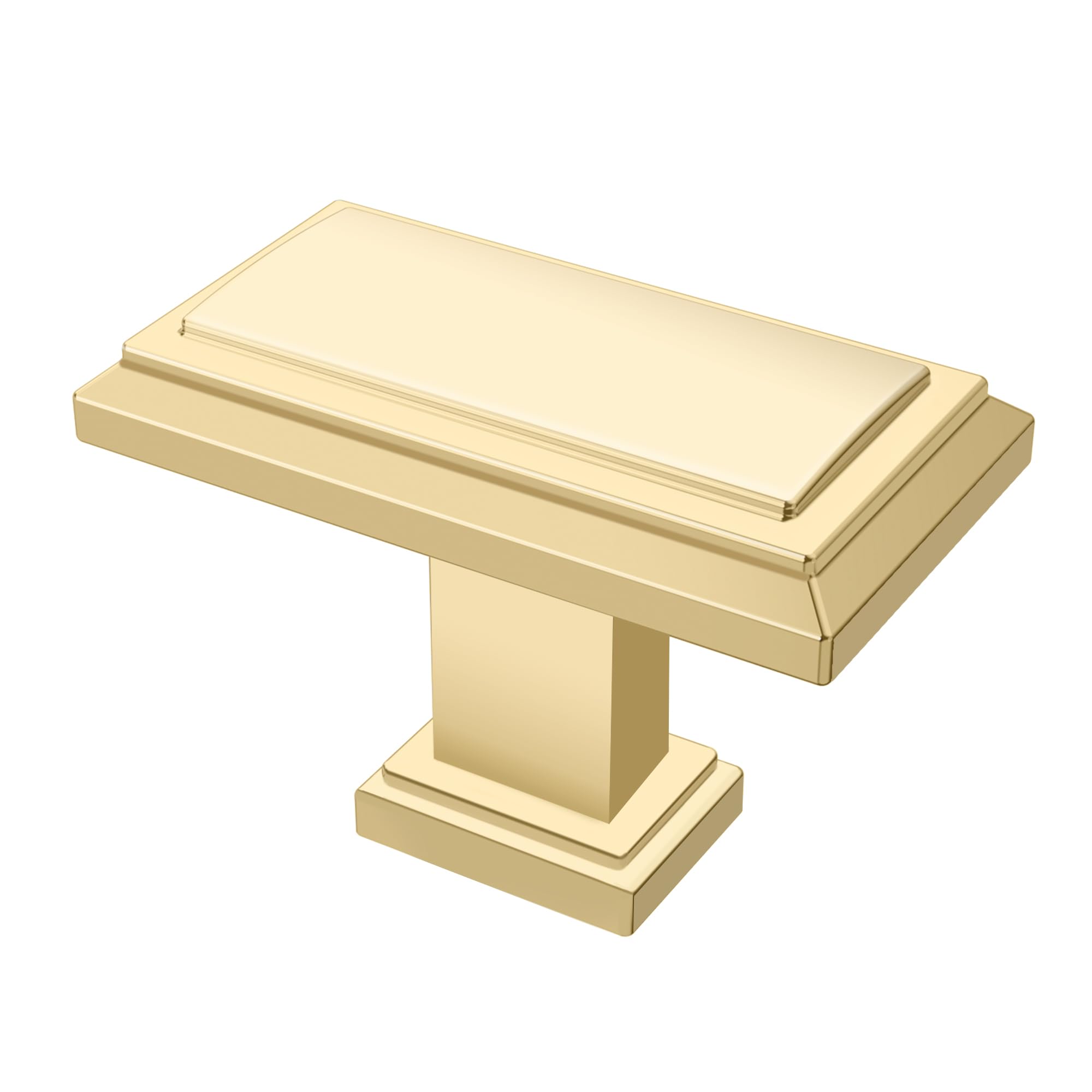 Alzassbg 10 Pack Brushed Brass Cabinet Knobs, 1-1/4 Inch(31.5mm - View #6