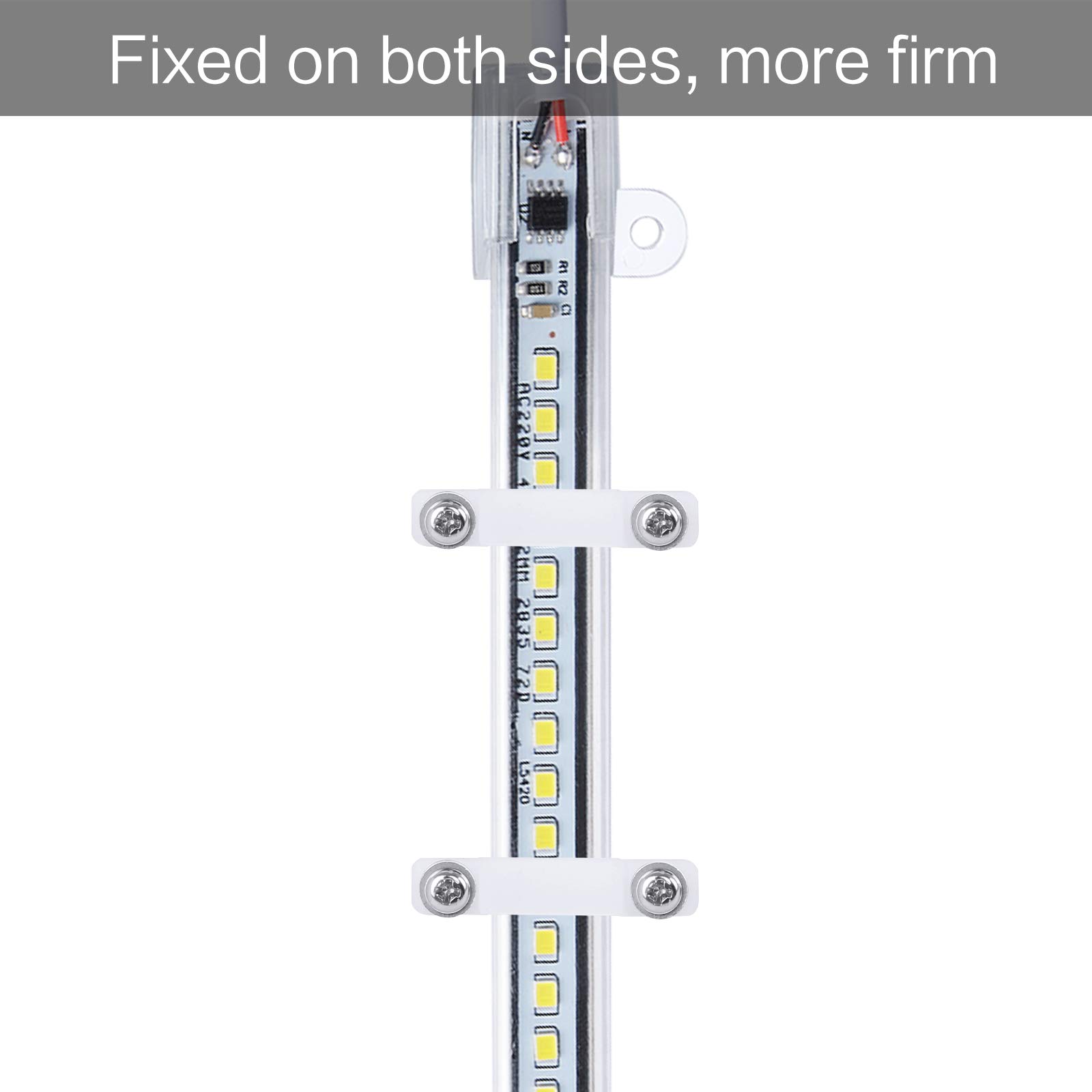 Daelesr 200 Pezzi Clip per Strisce Luminose a LED, Staffa di Montaggio Clip di Fissaggio a un Lato, con Viti non Magnetiche da 200 pezzi, per Striscia Luminose da 10 mm di