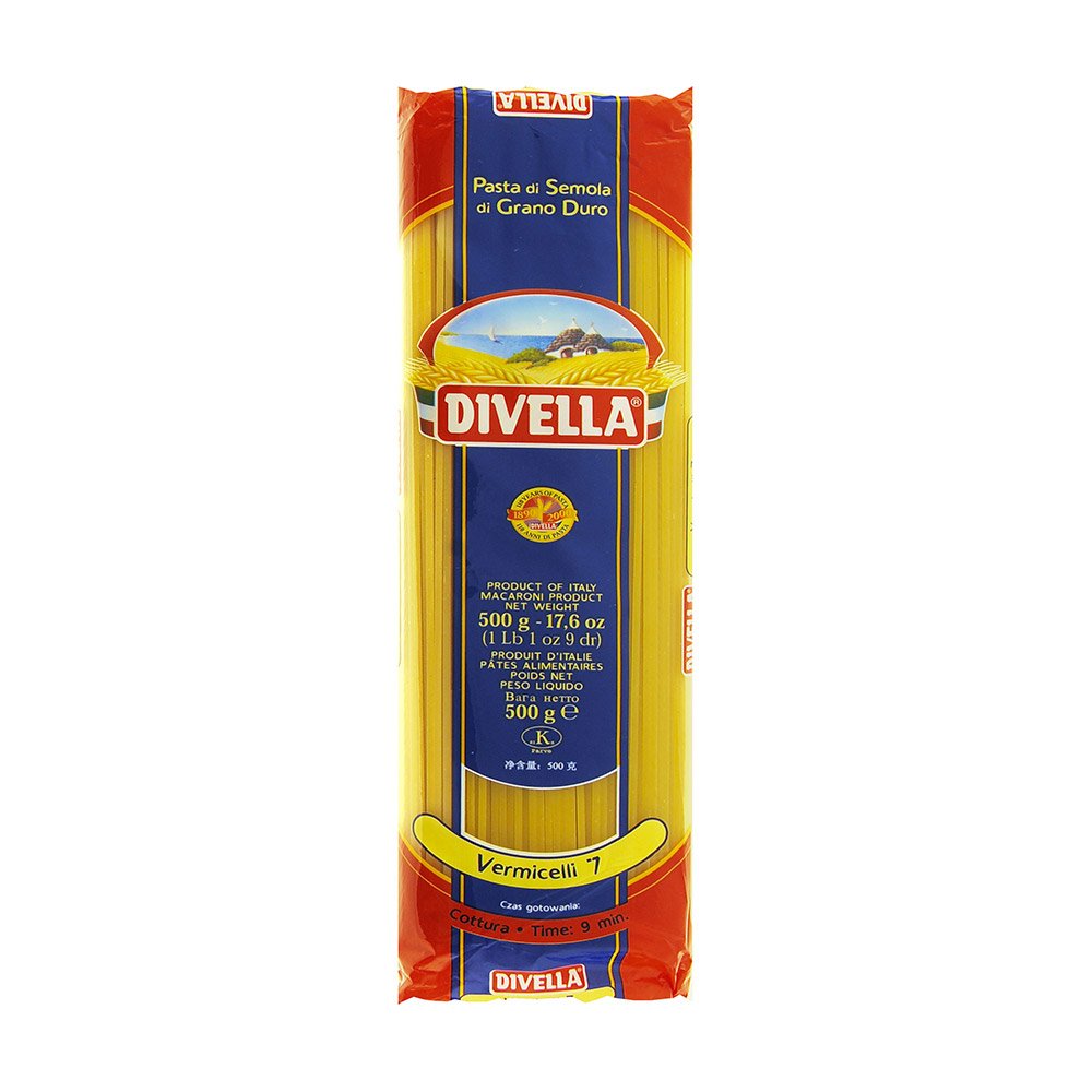 DIVELLA KIT 12 CONFEZIONI DI PASTA DA 500gr (FUSILLI, RIGATONI, PENNE ZITI, VERMICELLI, MISTA, PATERNOSTI RIGATI) + 3 BOTTIGLIE DI PASSATA DI POMODORO DA 640gr