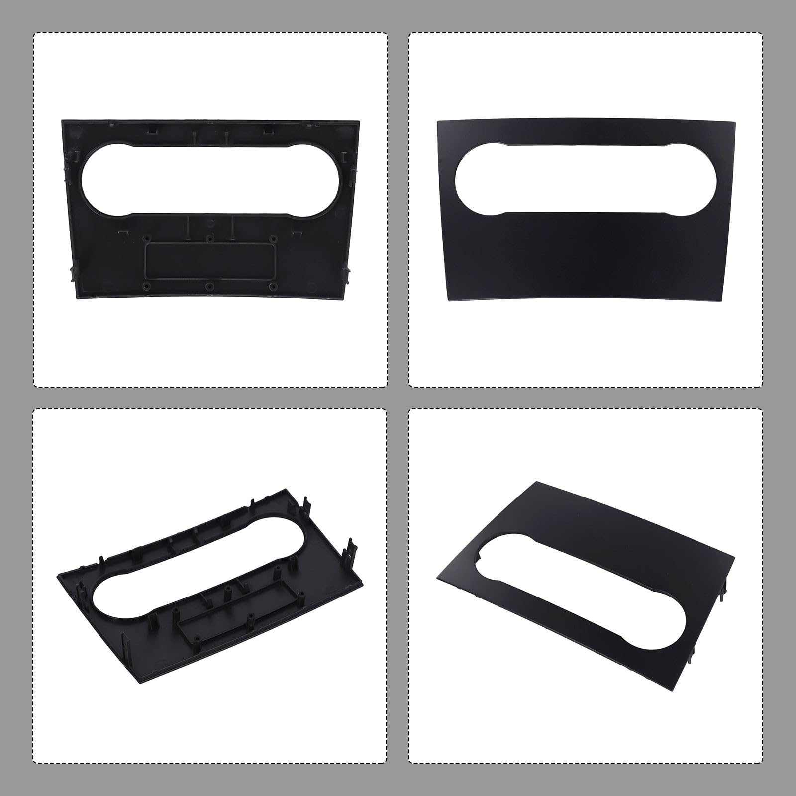 Adattatore audio in ABS per auto, per Mercedes-Benz Classe A W169 2004-2011 e Classe B W245 2004-2011 per kit di finiture per cruscotto, nero