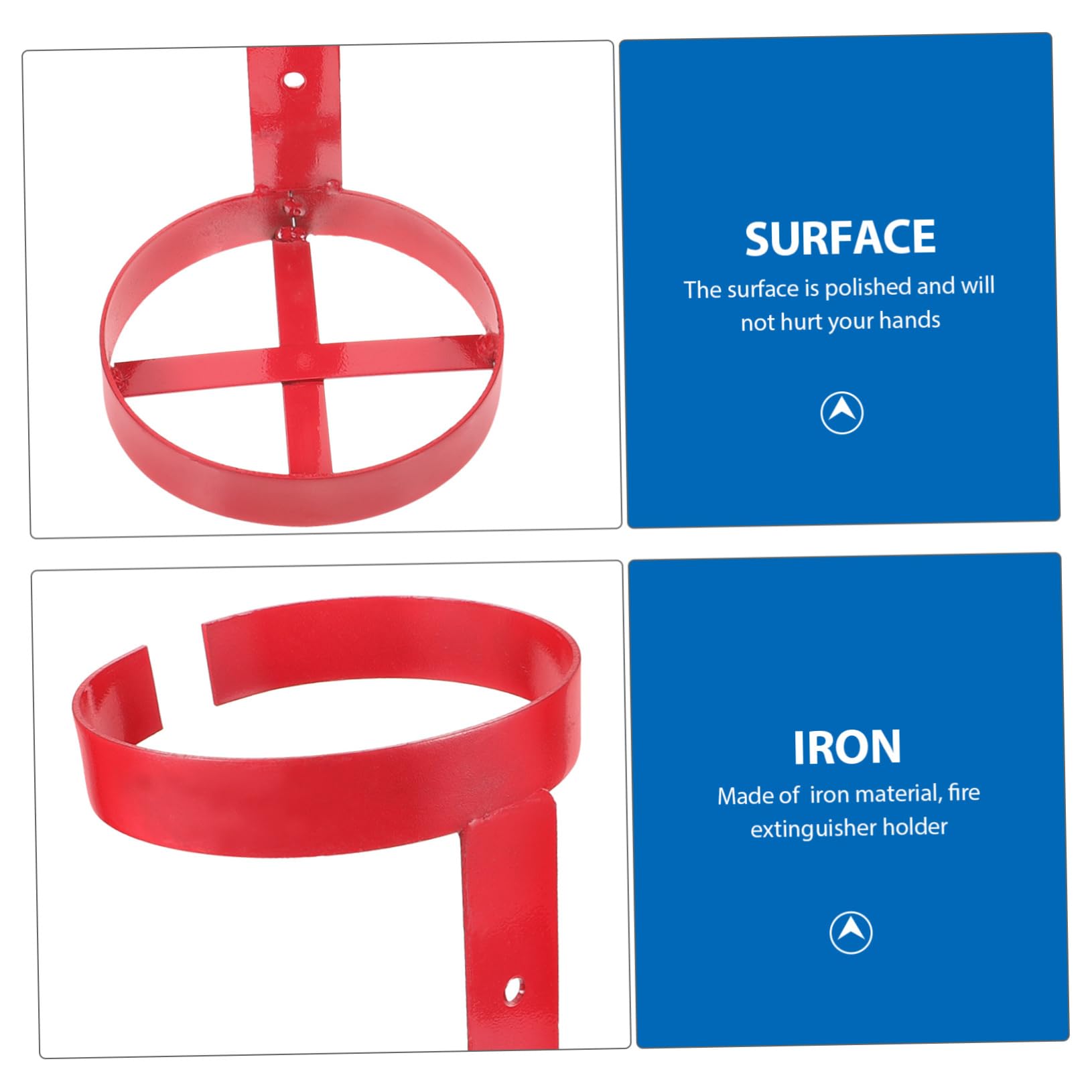 SHINEOFI Soporte Metálico Soporte de Hierro Resistente para Extintor de Incendios de 5-6kg y Fácil de Usar para Montaje Seguro para Coches y Barcos