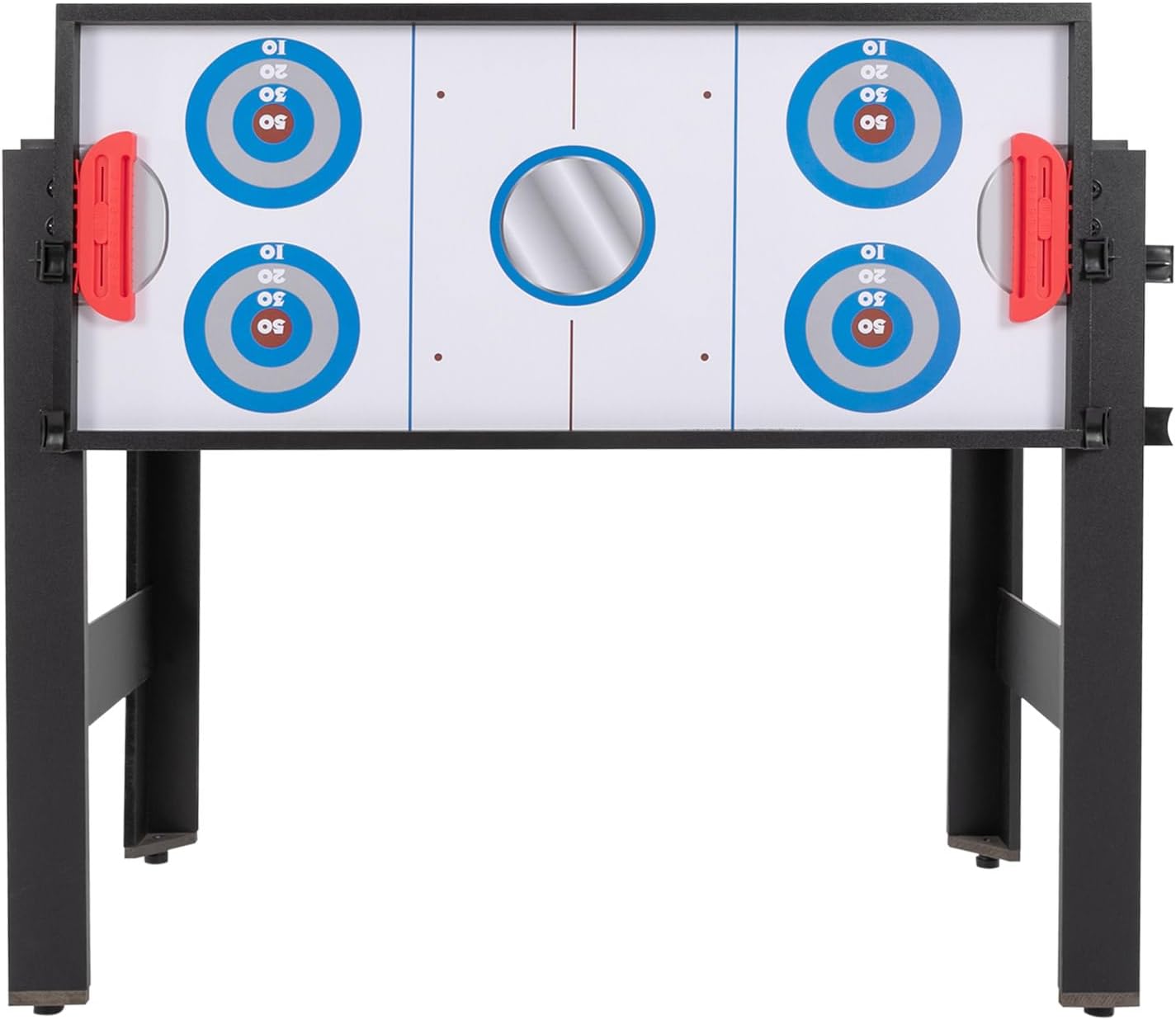 5-in-1 Multi Game Table for Kids & Adults, Combo Set with Billiards, Ping Pong, Hockey, Basketball & Archery, Portable Family Fun Activity Center for Game Room