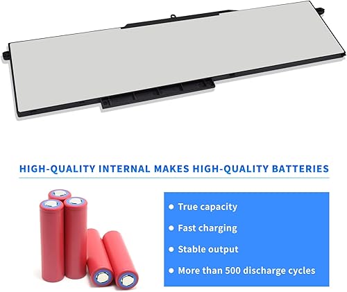 Miniatura 5 de HXPK 1FXDH - Batería para portátil Dell Precision 3541 3551 Latitude 15 5501 E5501 5511 E5511 Series Notebook 01WJT0 1WJT0 0D191G D191G CN-0D191G