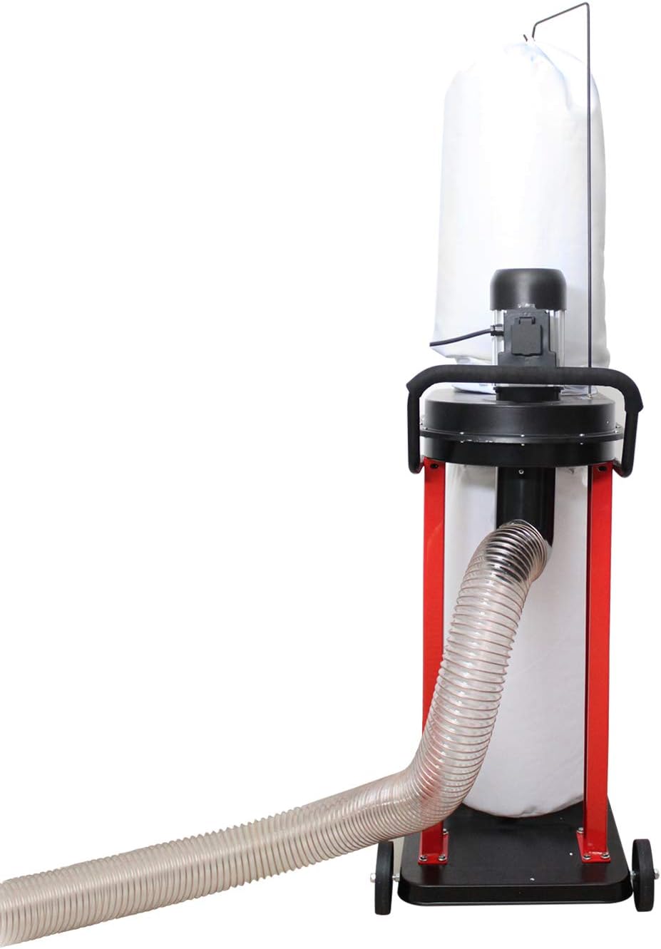 BUCKTOOL 1.2 HP Auto Start 750CFM Dust Collector with 3 Dust Collection Bag, 5.4 Cubic Bag Capacity and 5 PCS Reducer for Woodworking DC50 - - 