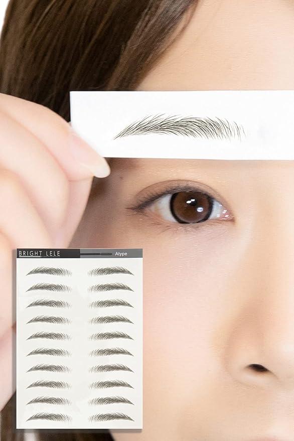 Amazon ブライトララ 眉シール アイブロウ 10セット タトゥーシール アートメイク まゆげ 眉毛 眉毛ステッカー Muat01 A S Brightlele ブライトララ アイブロウ 通販